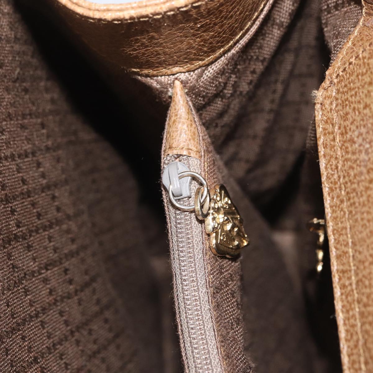 GUCCI Bamboo Hand Bag Leather Brown Gold 002 8260 Auth ep13953