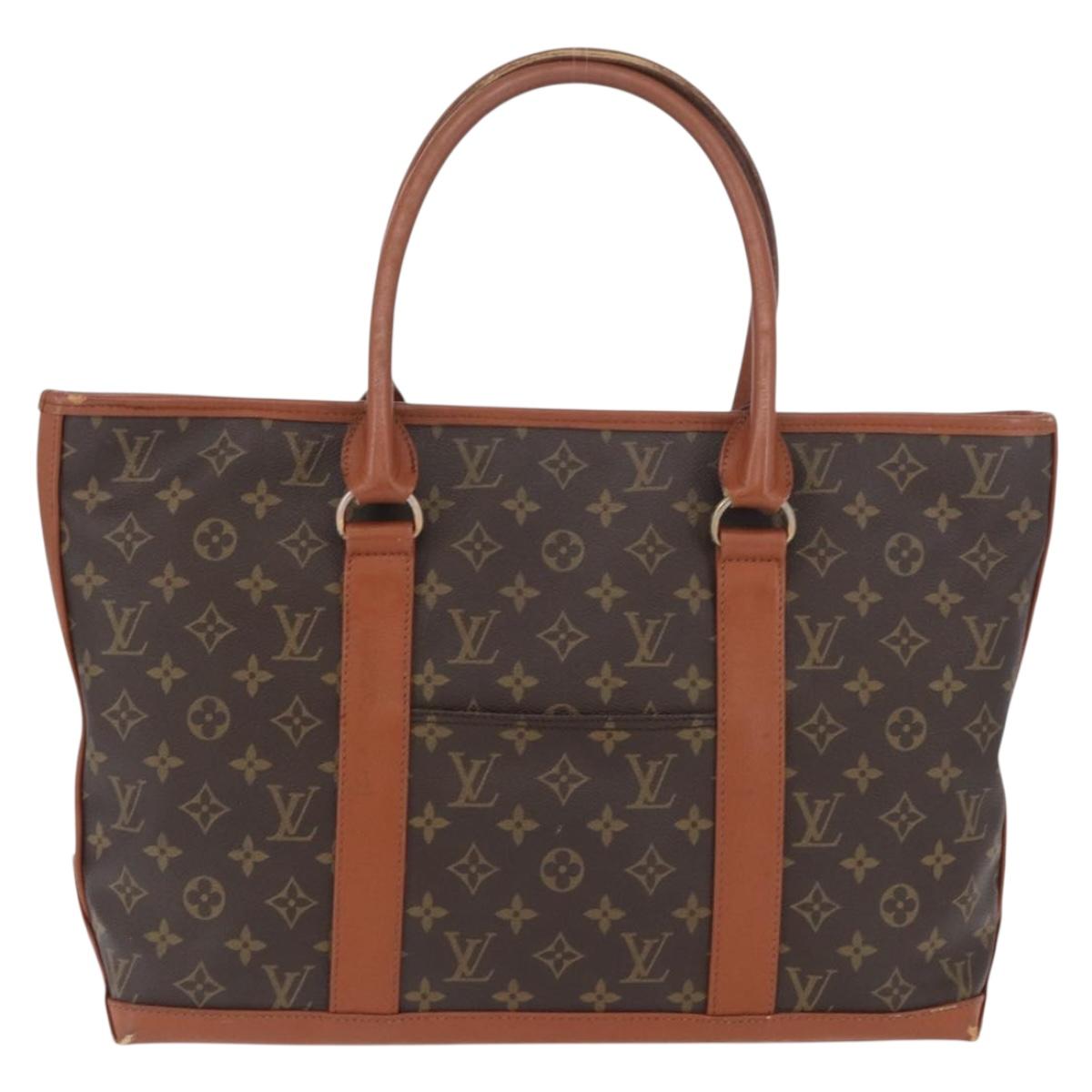 LOUIS VUITTON Monogram Sack Weekend PM Hand Bag M42425 LV Auth ep13954