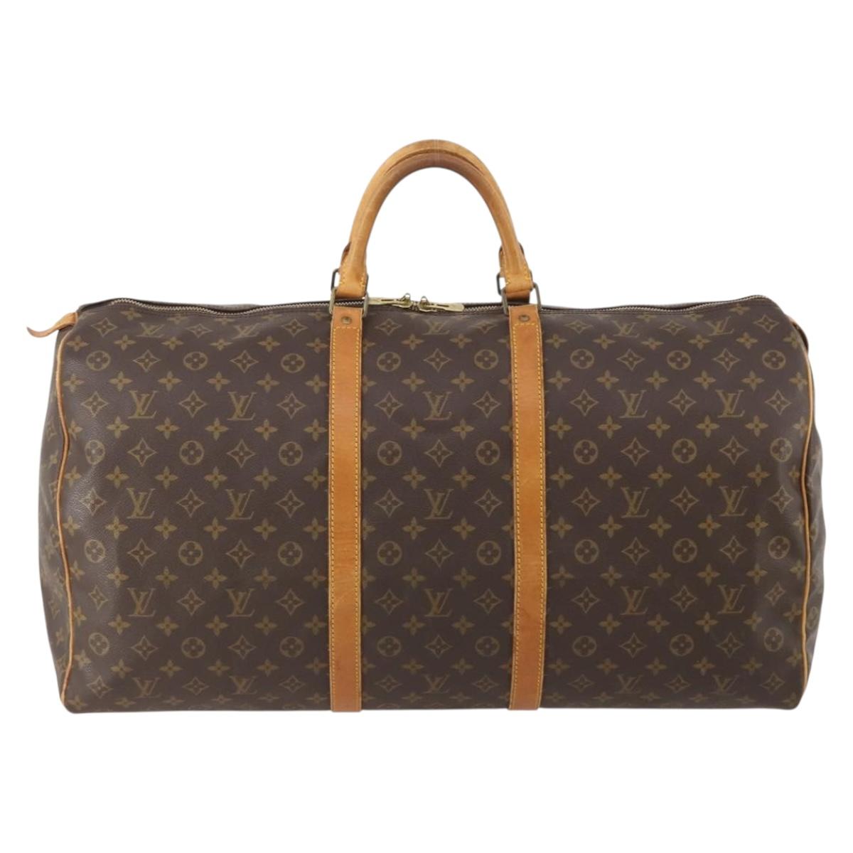 LOUIS VUITTON Monogram Keepall 60 Boston Bag M41422 LV Auth ep13958