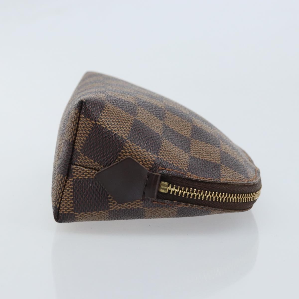 LOUIS VUITTON Damier Ebene Pochette Cosmetic PM Pouch N47516 LV Auth ep13975