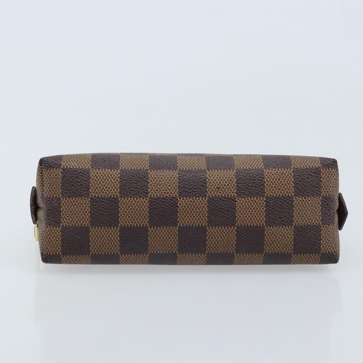 LOUIS VUITTON Damier Ebene Pochette Cosmetic PM Pouch N47516 LV Auth ep13975