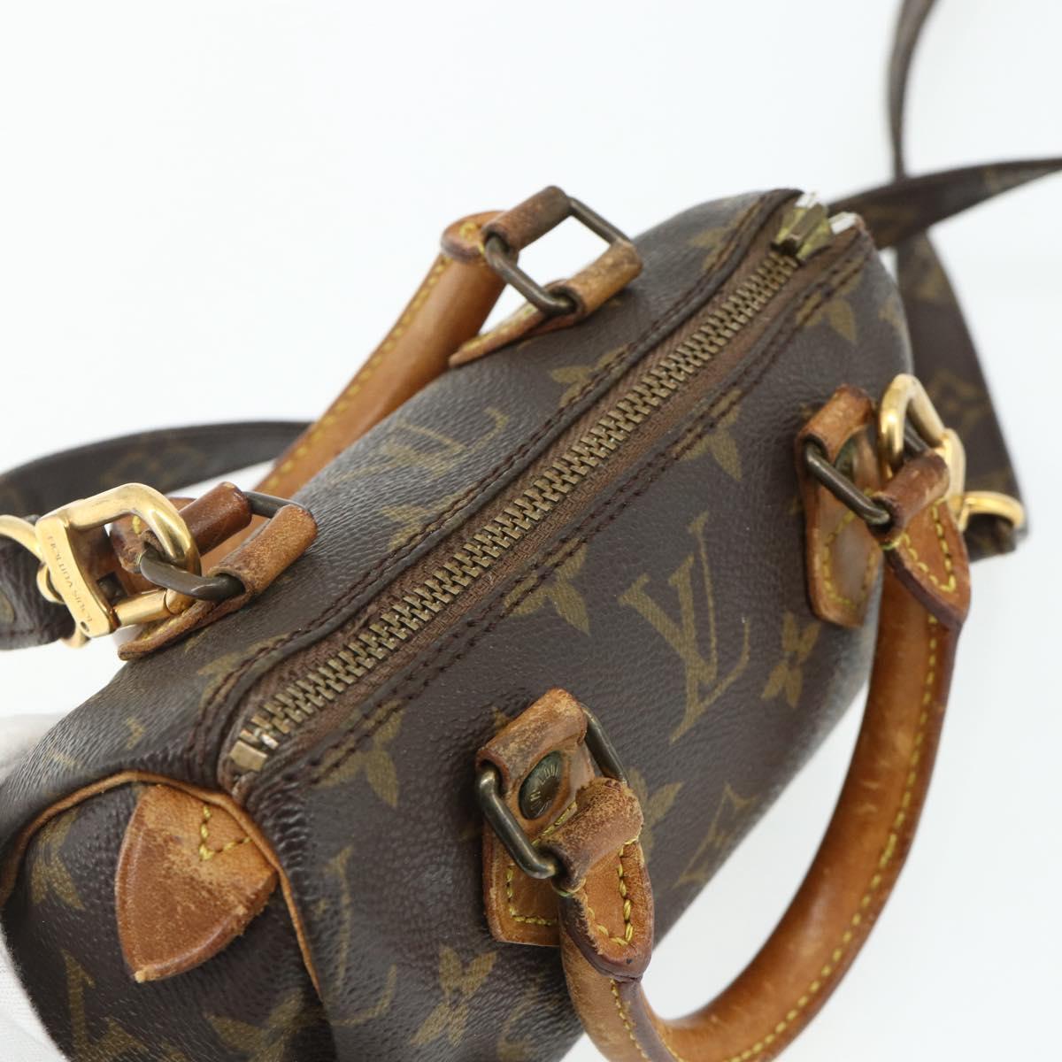 LOUIS VUITTON Monogram Mini Speedy Hand Bag M41534 LV Auth ep13988