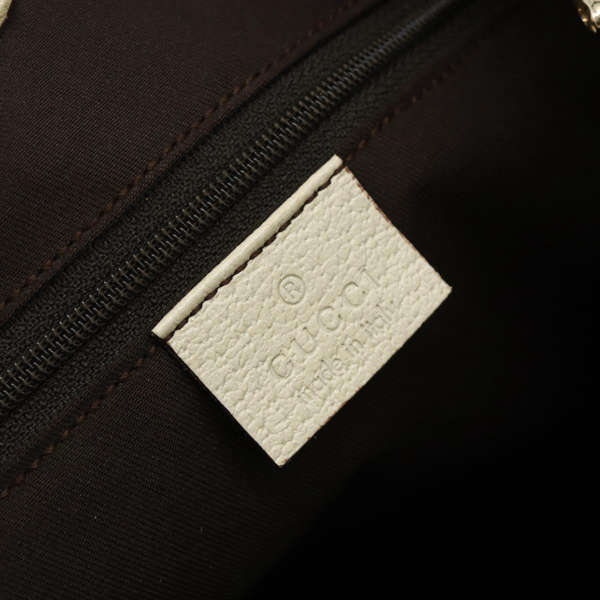 GUCCI GG Canvas Tote Bag Beige Gold 121023 Auth ep13989
