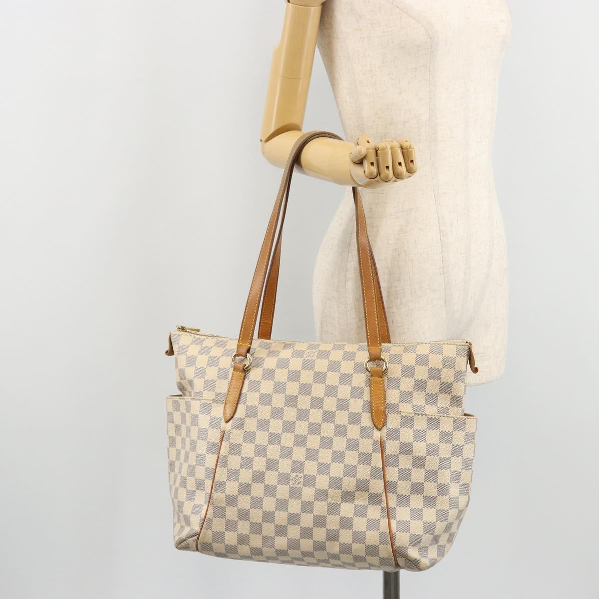 LOUIS VUITTON Damier Azur Totally MM Tote Bag N51262 LV Auth ep14003