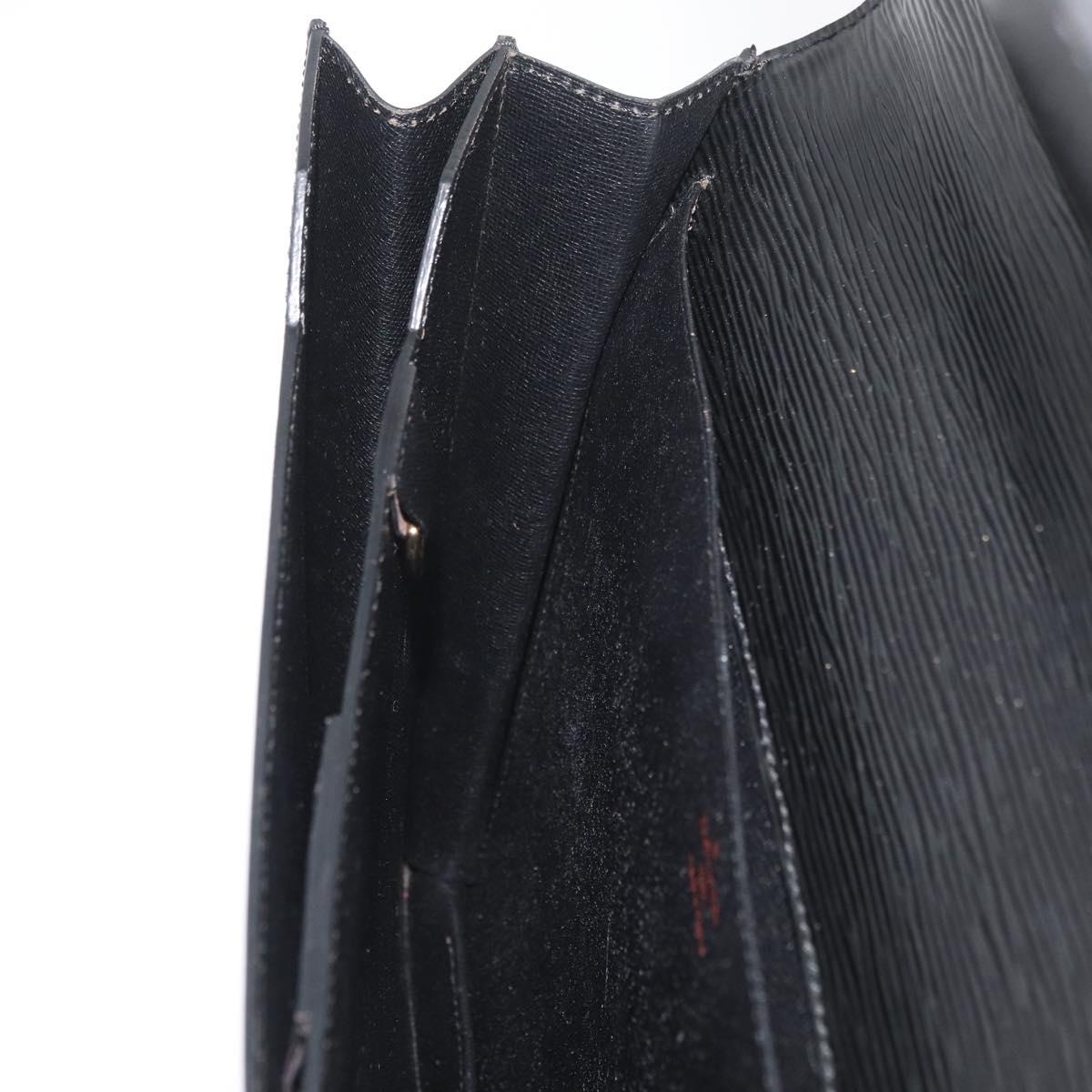 LOUIS VUITTON Epi ServietteConseiller Business Bag Black M54422 LV Auth ep14005A
