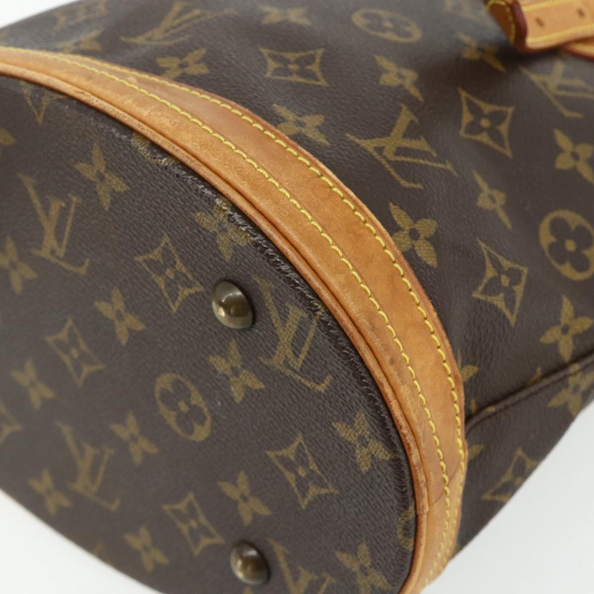 LOUIS VUITTON Monogram Bucket PM Shoulder Bag M42238 LV Auth ep14017