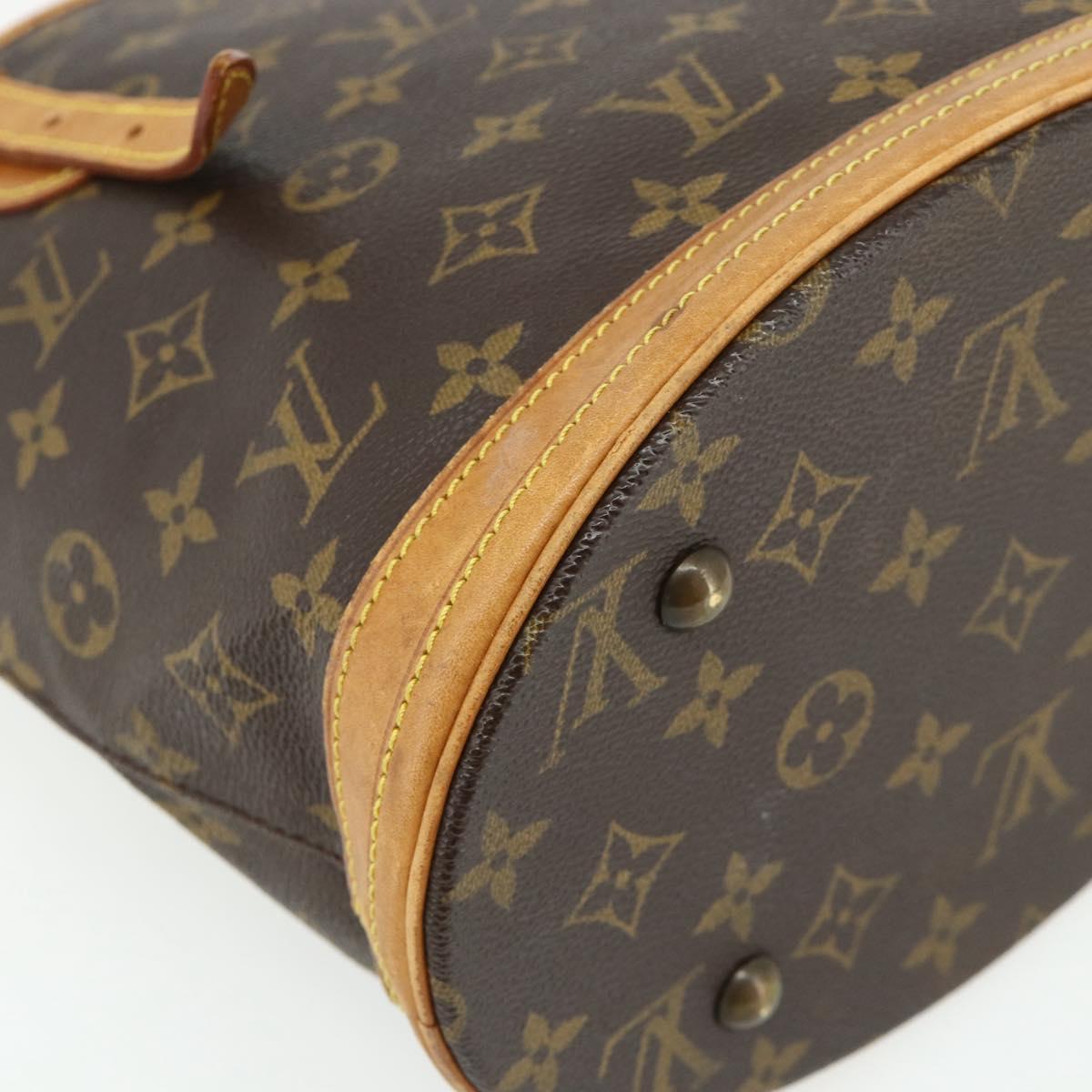 LOUIS VUITTON Monogram Bucket PM Shoulder Bag M42238 LV Auth ep14017