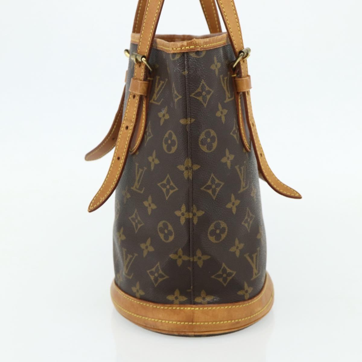 LOUIS VUITTON Monogram Bucket PM Shoulder Bag M42238 LV Auth ep14017