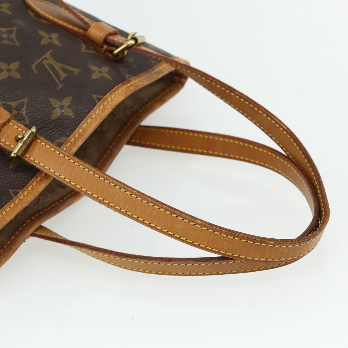 LOUIS VUITTON Monogram Bucket PM Shoulder Bag M42238 LV Auth ep14017