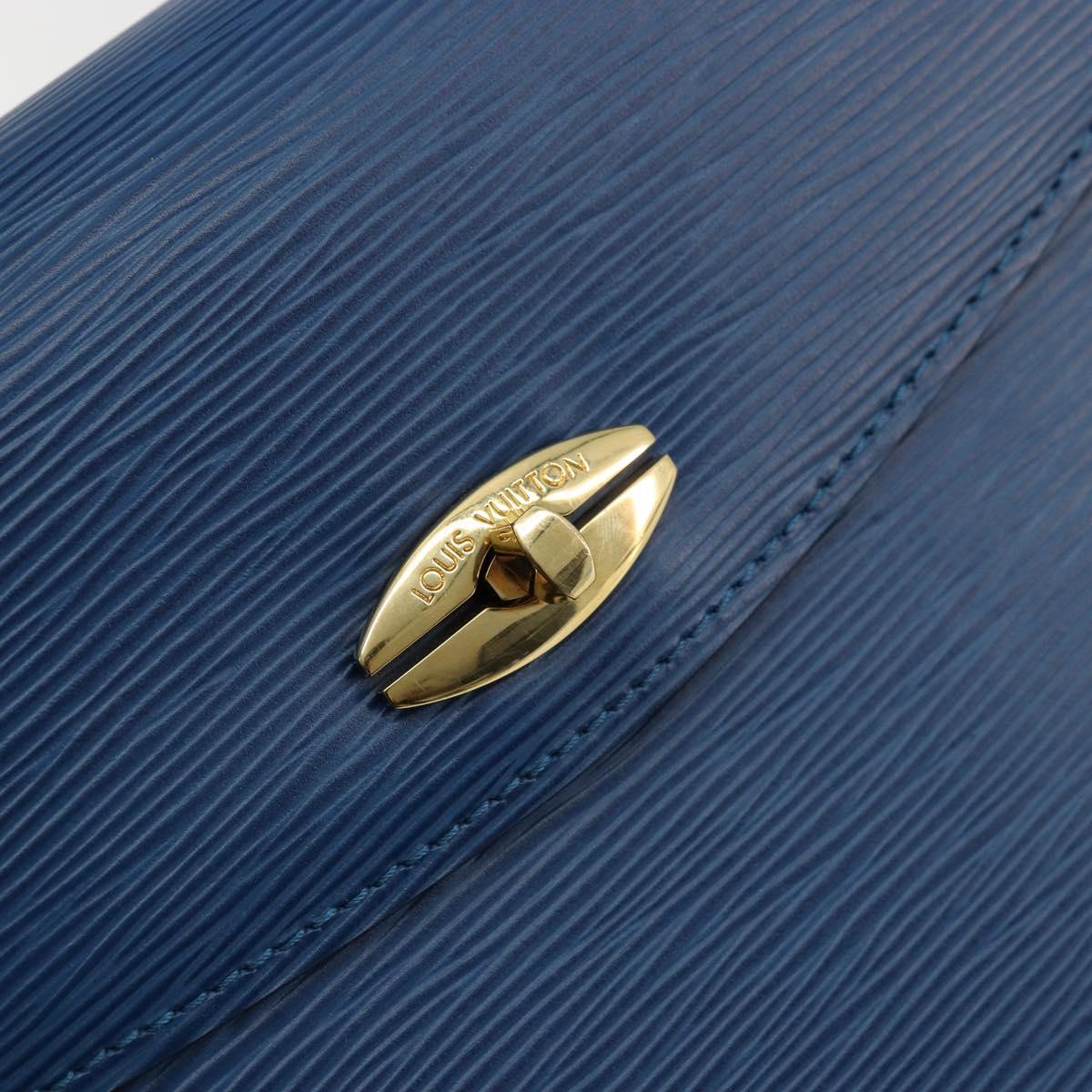LOUIS VUITTON Epi Malesherbes Hand Bag Blue M52375 LV Auth ep14021A