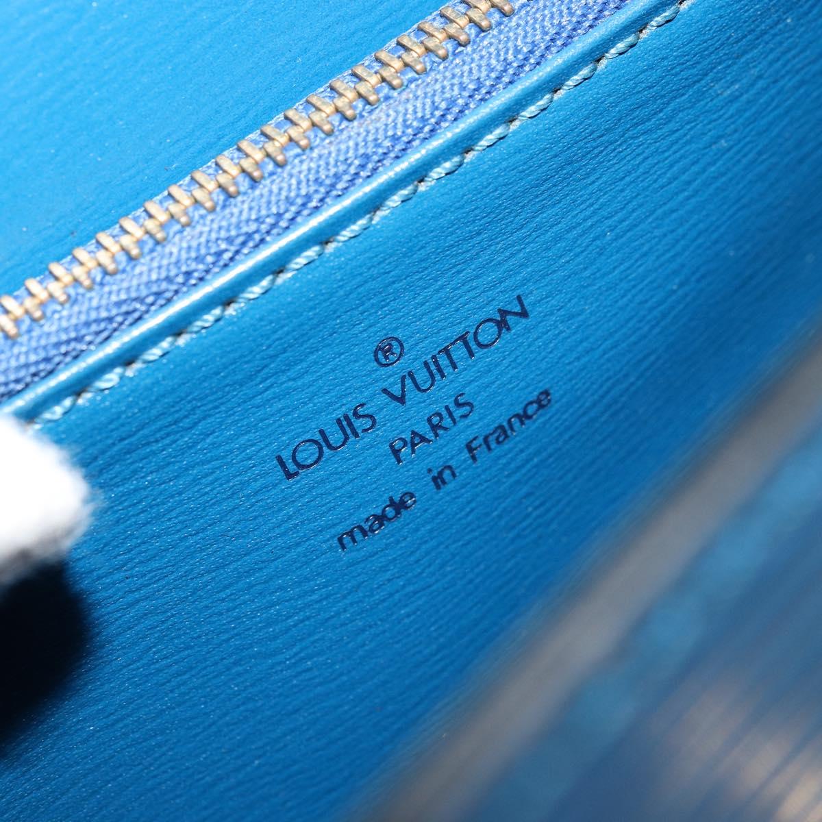 LOUIS VUITTON Epi Malesherbes Hand Bag Blue M52375 LV Auth ep14021A