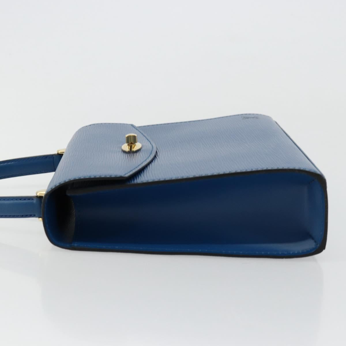 LOUIS VUITTON Epi Malesherbes Hand Bag Blue M52375 LV Auth ep14021A