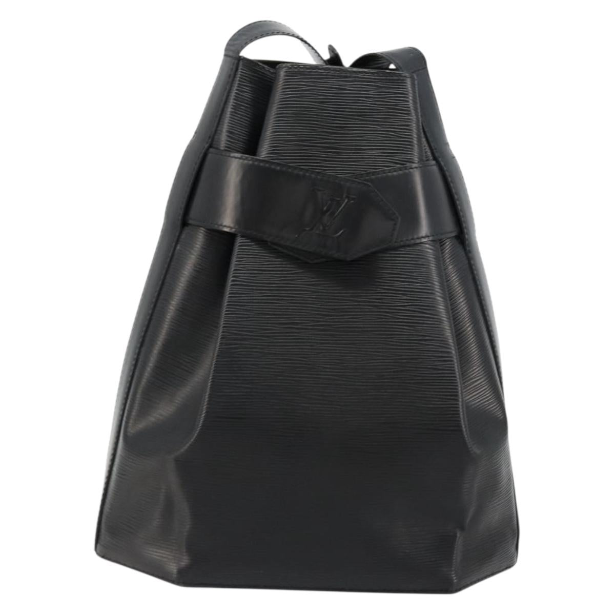 LOUIS VUITTON Epi Sac Depaule GM Shoulder Bag Black M80155 LV Auth ep14032