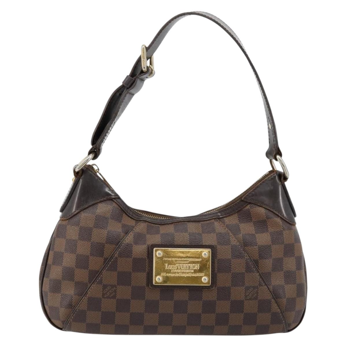 LOUIS VUITTON Damier Ebene Thames PM Shoulder Bag N48180 LV Auth ep14033