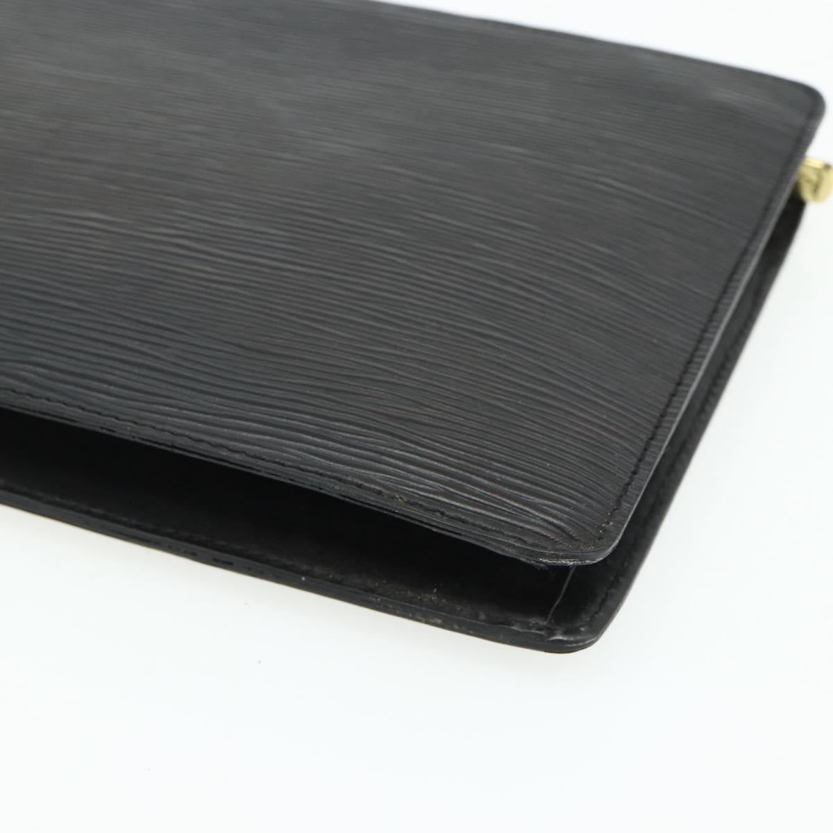 LOUIS VUITTON Epi Pochette Homme Clutch Bag Black M52522 LV Auth ep14034