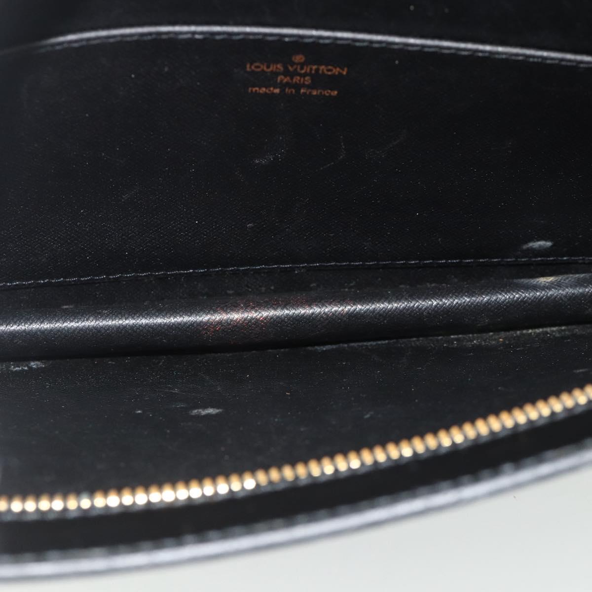 LOUIS VUITTON Epi Pochette Homme Clutch Bag Black M52522 LV Auth ep14034