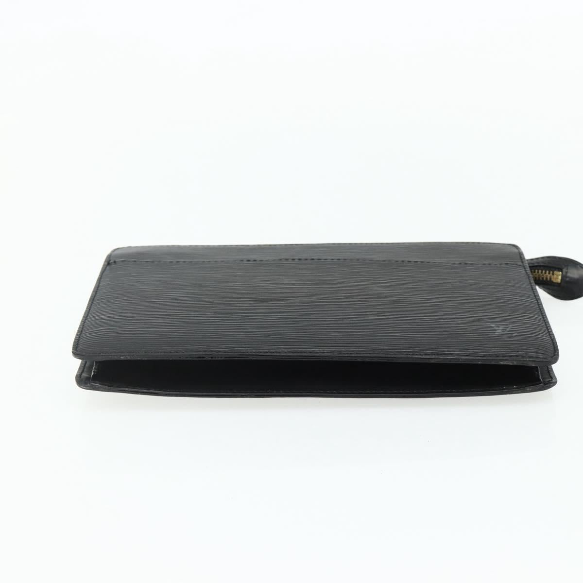 LOUIS VUITTON Epi Pochette Homme Clutch Bag Black M52522 LV Auth ep14034