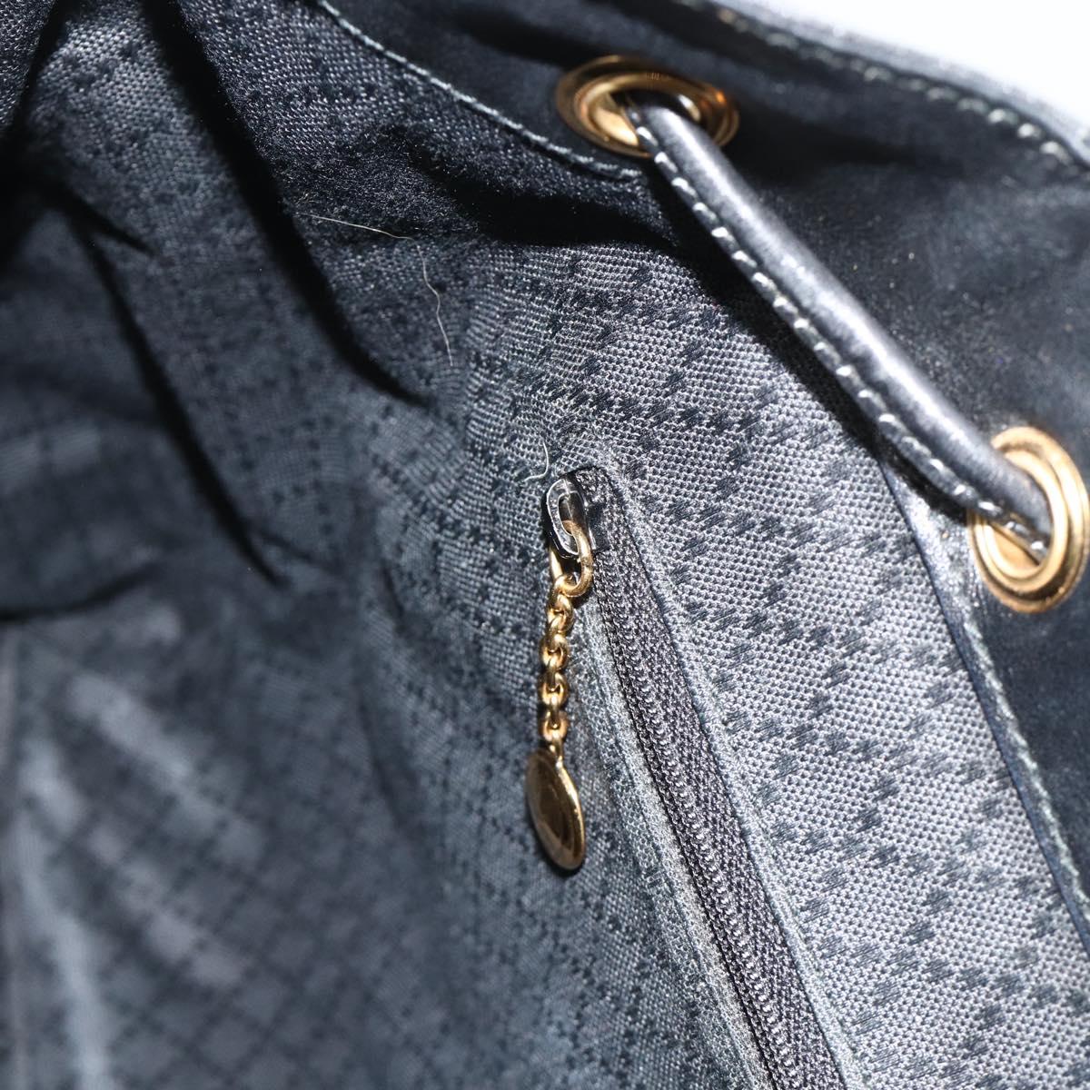 GUCCI Bamboo Backpack Leather Black Gold 003 2040 0016 Auth ep14048