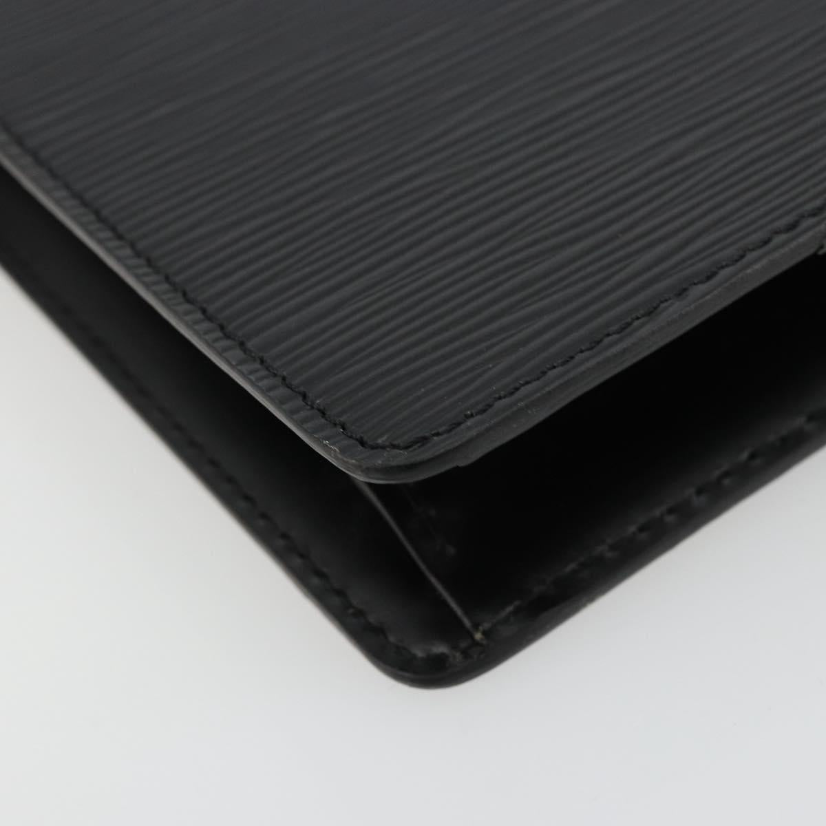 LOUIS VUITTON Epi Pochette Homme Clutch Bag Black M52522 LV Auth ep14051