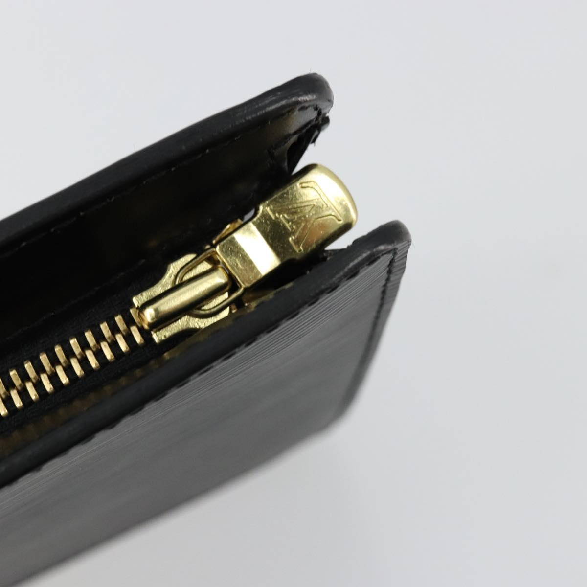 LOUIS VUITTON Epi Pochette Homme Clutch Bag Black M52522 LV Auth ep14051