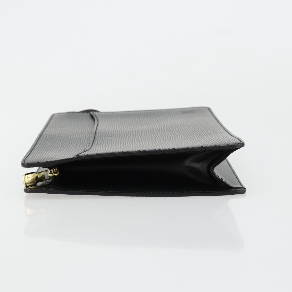 LOUIS VUITTON Epi Pochette Homme Clutch Bag Black M52522 LV Auth ep14051