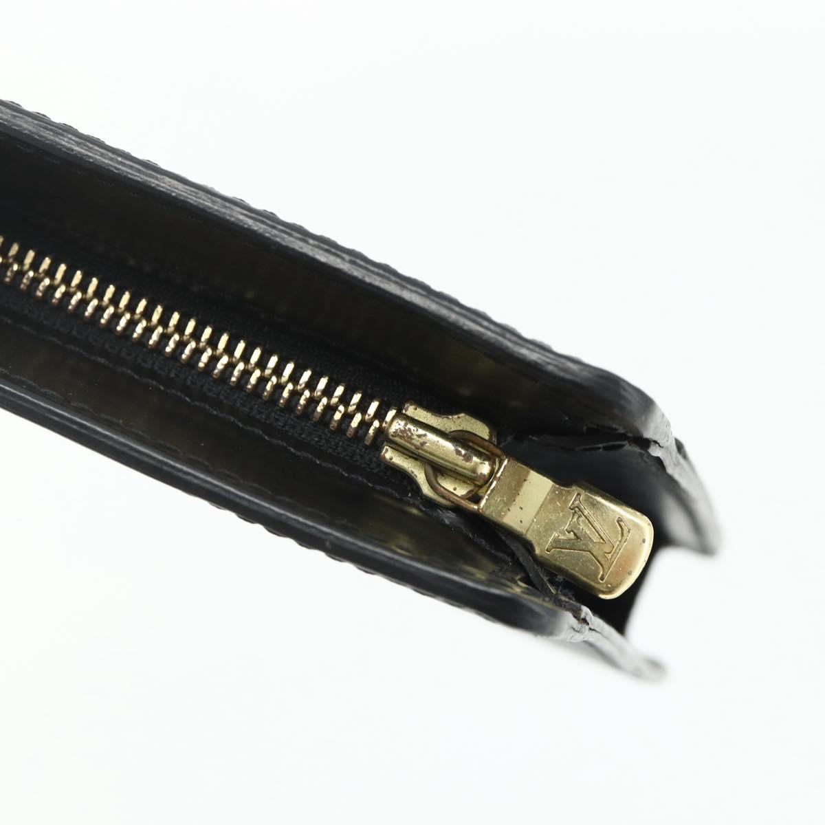 LOUIS VUITTON Epi Pochette Homme Clutch Bag Black M52522 LV Auth ep14052