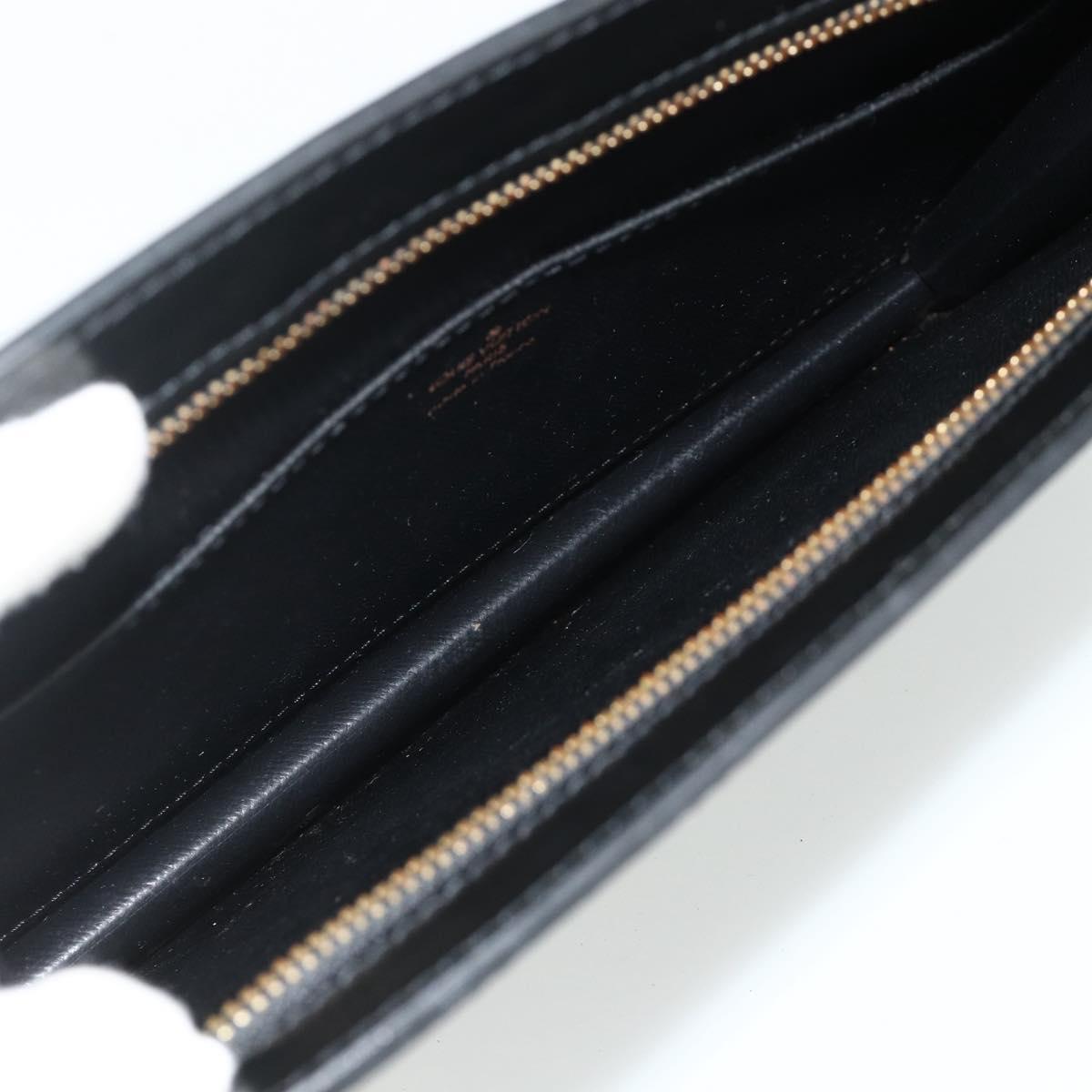 LOUIS VUITTON Epi Pochette Homme Clutch Bag Black M52522 LV Auth ep14052