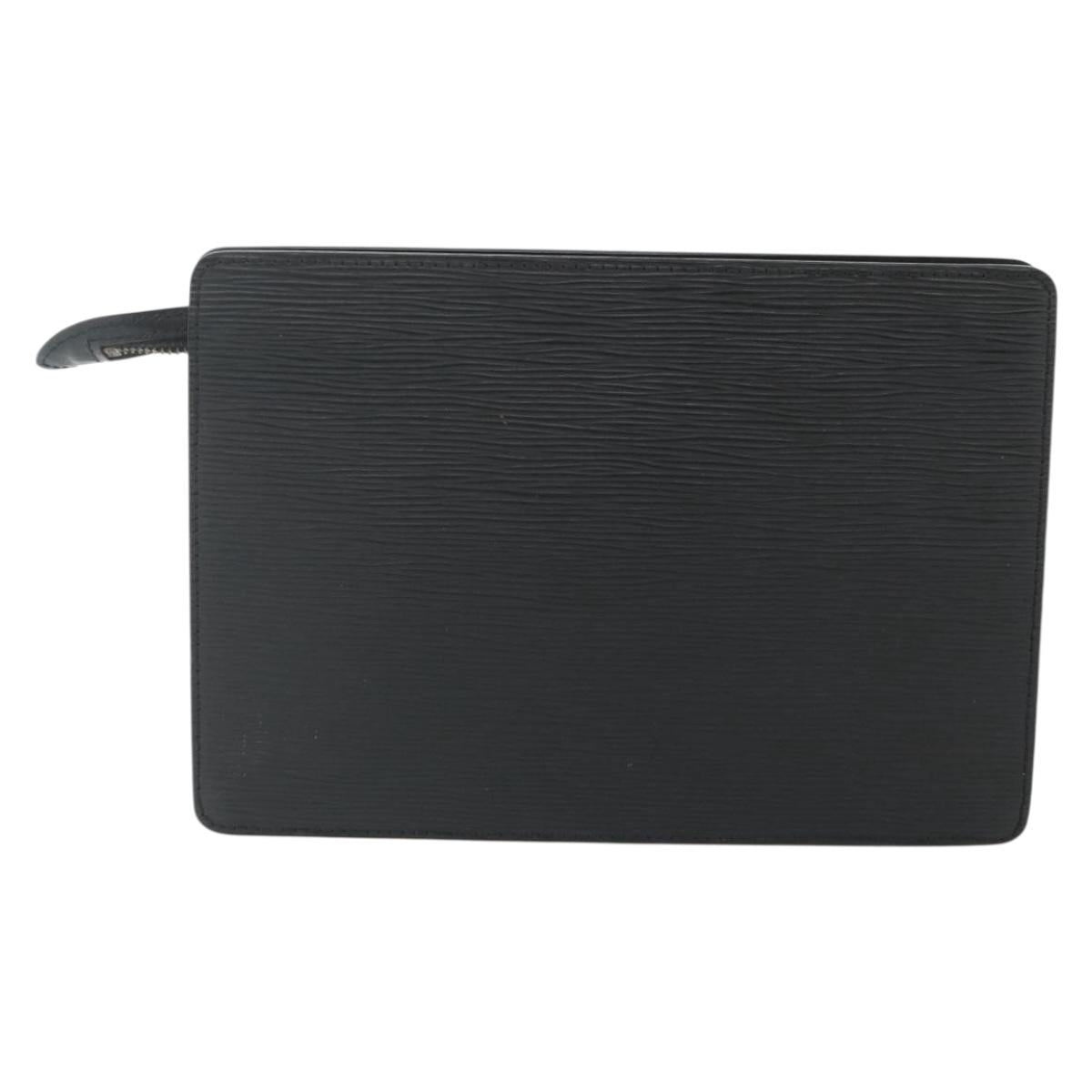 LOUIS VUITTON Epi Pochette Homme Clutch Bag Black M52522 LV Auth ep14052