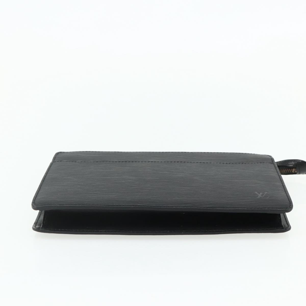 LOUIS VUITTON Epi Pochette Homme Clutch Bag Black M52522 LV Auth ep14052