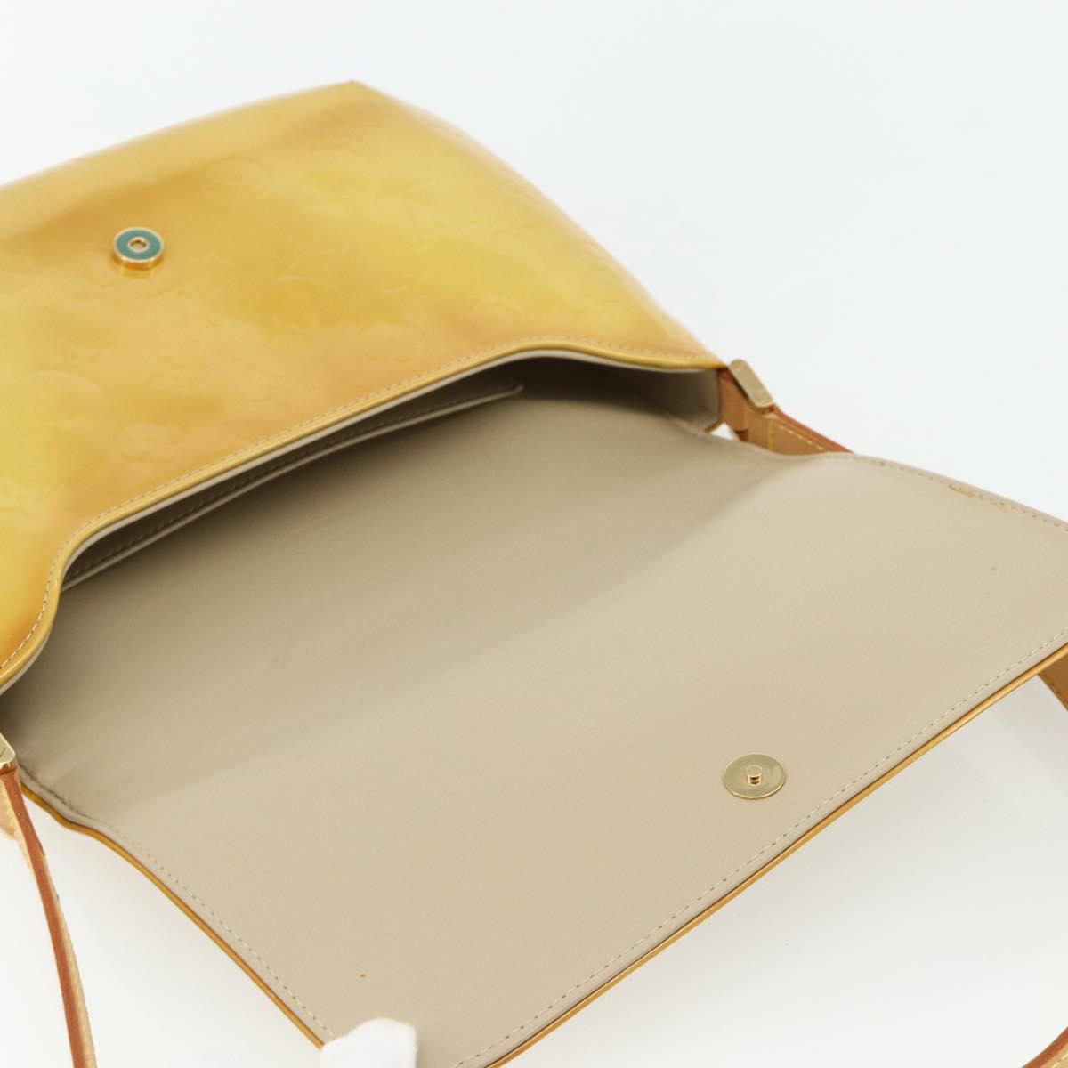 LOUIS VUITTON Monogram Vernis Thompson Street Bag Beige M91301 LV Auth ep14057A