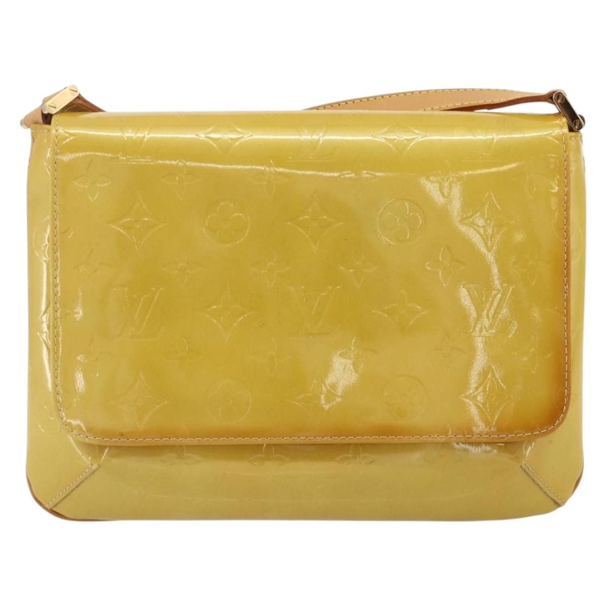 LOUIS VUITTON Monogram Vernis Thompson Street Bag Beige M91301 LV Auth ep14057A