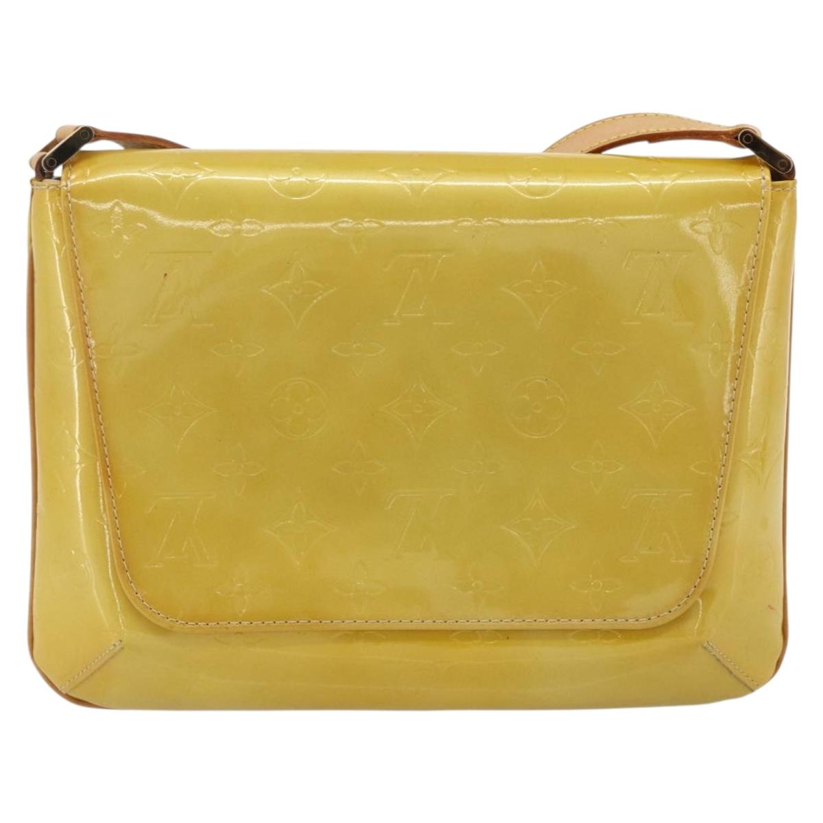 LOUIS VUITTON Monogram Vernis Thompson Street Bag Beige M91301 LV Auth ep14057A