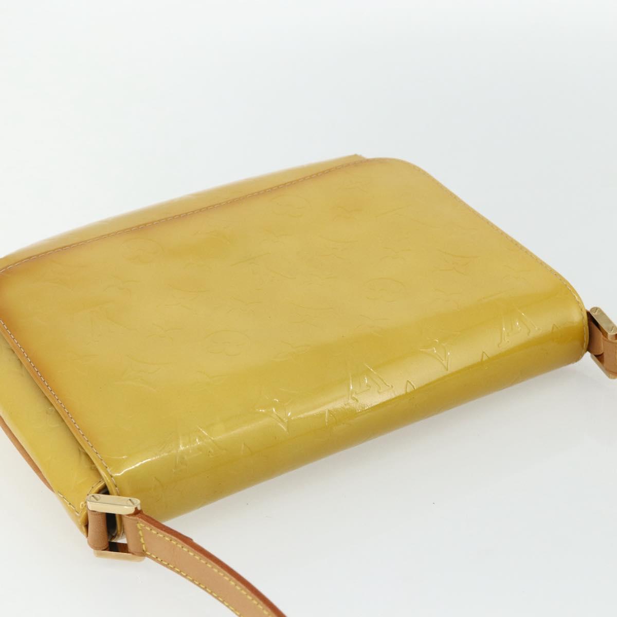 LOUIS VUITTON Monogram Vernis Thompson Street Bag Beige M91301 LV Auth ep14057A