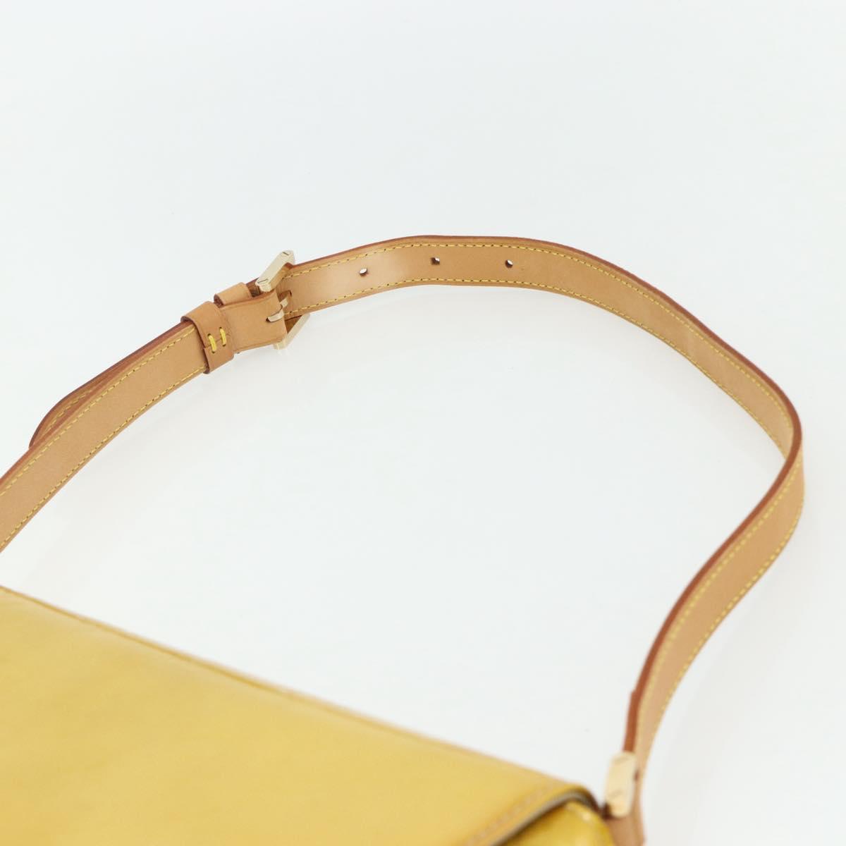 LOUIS VUITTON Monogram Vernis Thompson Street Bag Beige M91301 LV Auth ep14057A