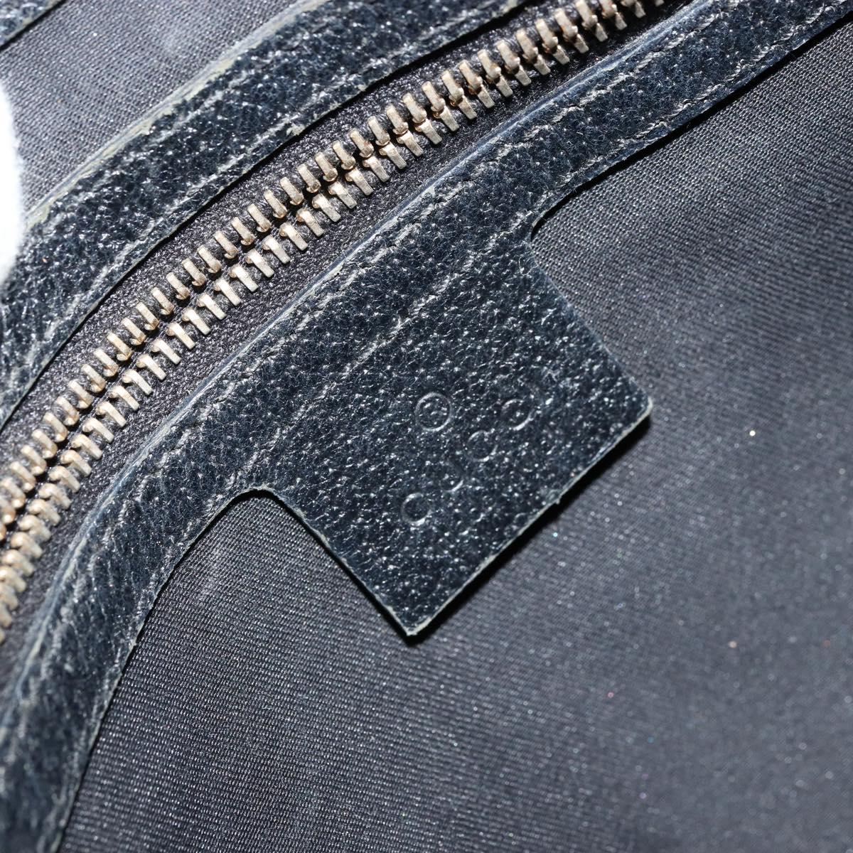 GUCCI GG Canvas New Jackie Shoulder Bag Black Gold 137335 Auth ep14093
