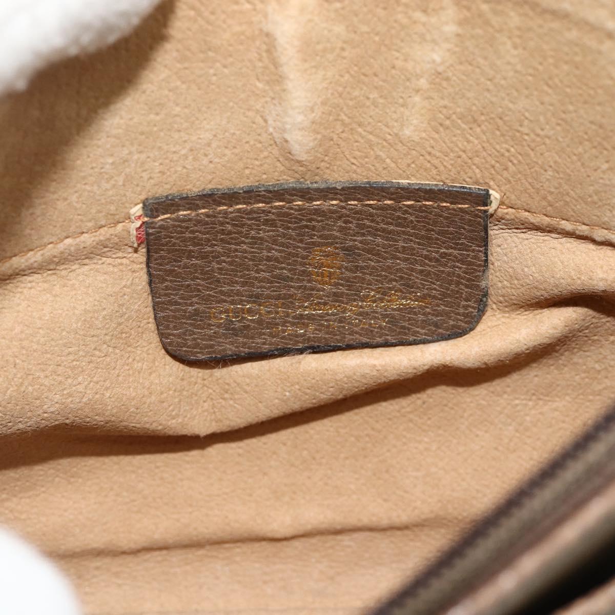 GUCCI GG Supreme Shoulder Bag PVC Beige Gold 904 02 020 Auth ep14105