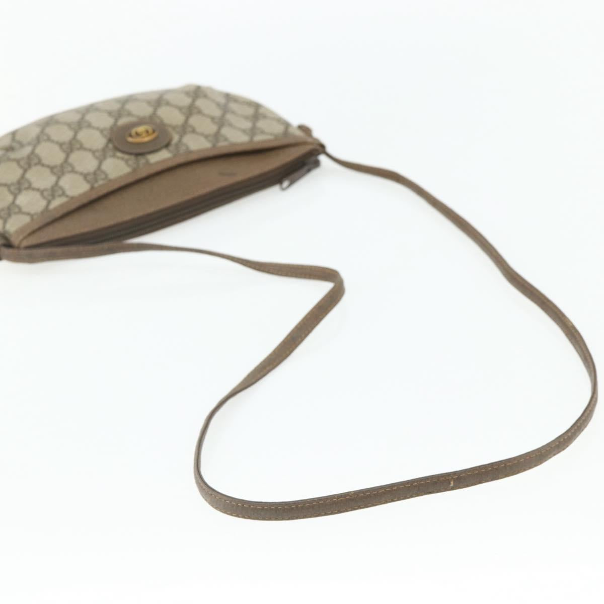 GUCCI GG Supreme Shoulder Bag PVC Beige Gold 904 02 020 Auth ep14105