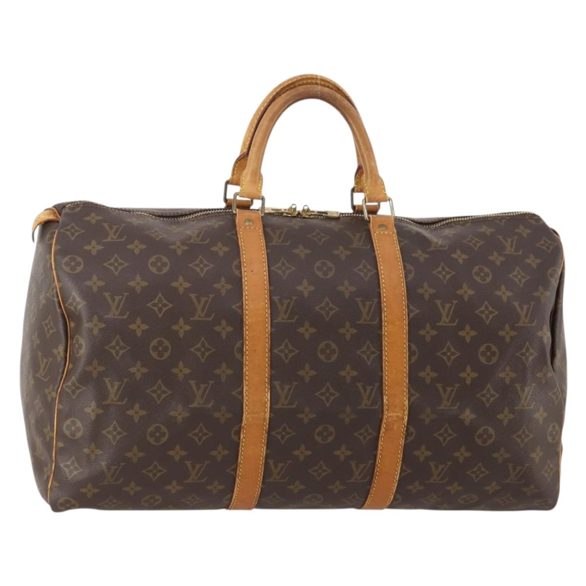LOUIS VUITTON Monogram Keepall 50 Boston Bag M41426 LV Auth ep14130