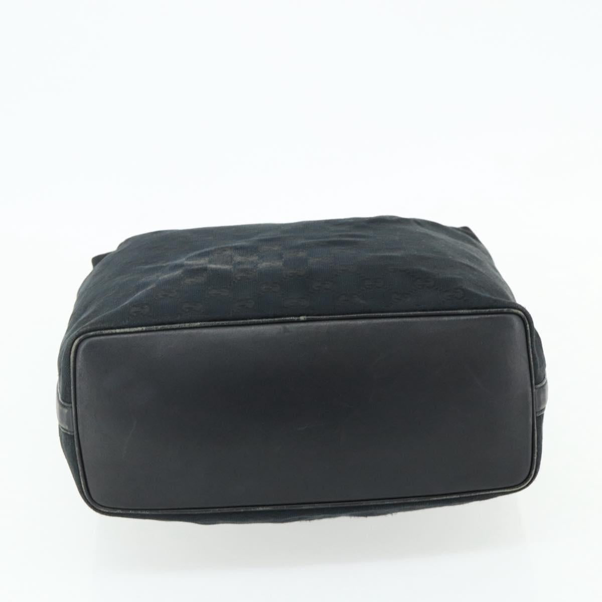 GUCCI GG Canvas Shoulder Bag Black Gold 001 4287 Auth ep14135