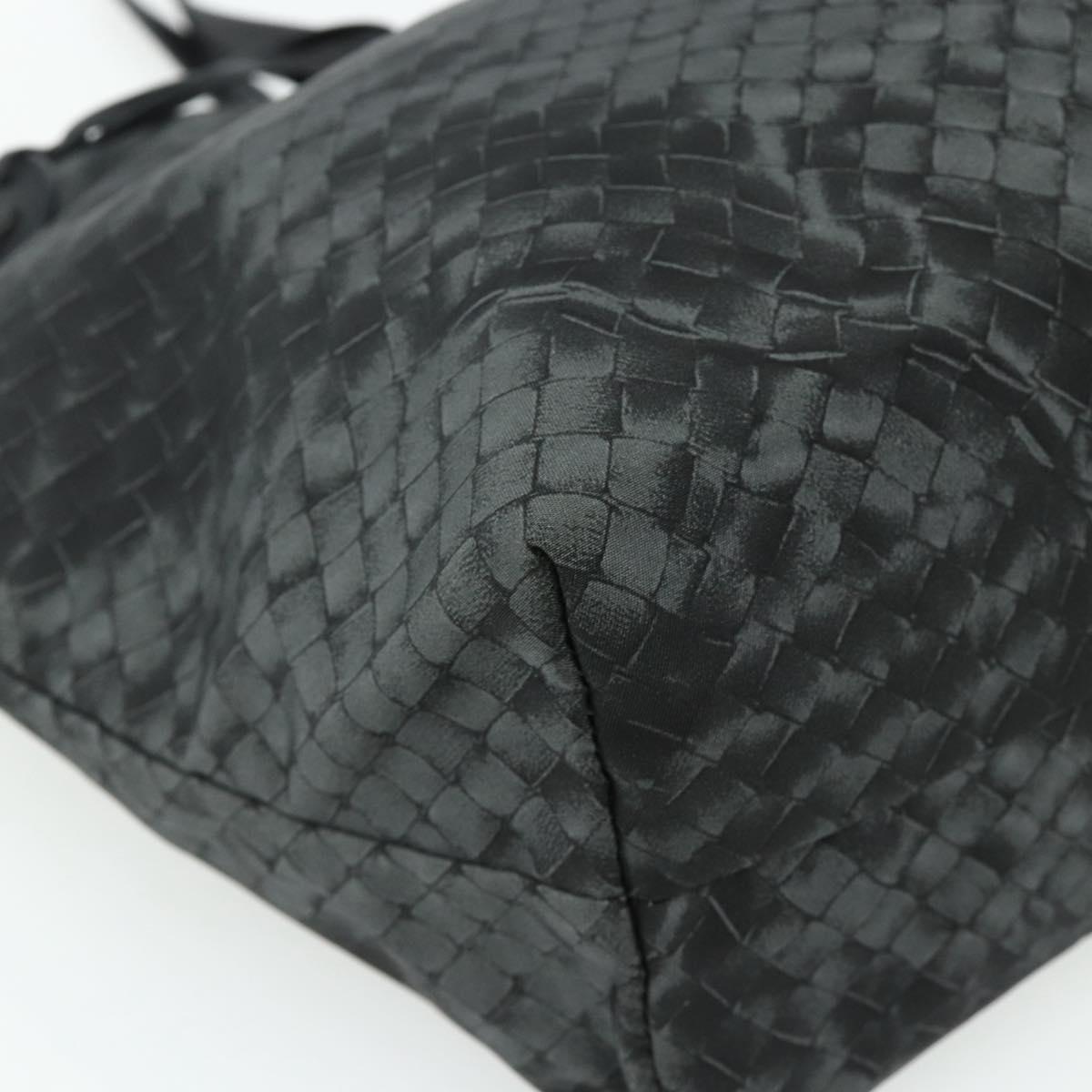 BOTTEGA VENETA INTRECCIATO Print Tote Bag Nylon Gray Auth ep14142A