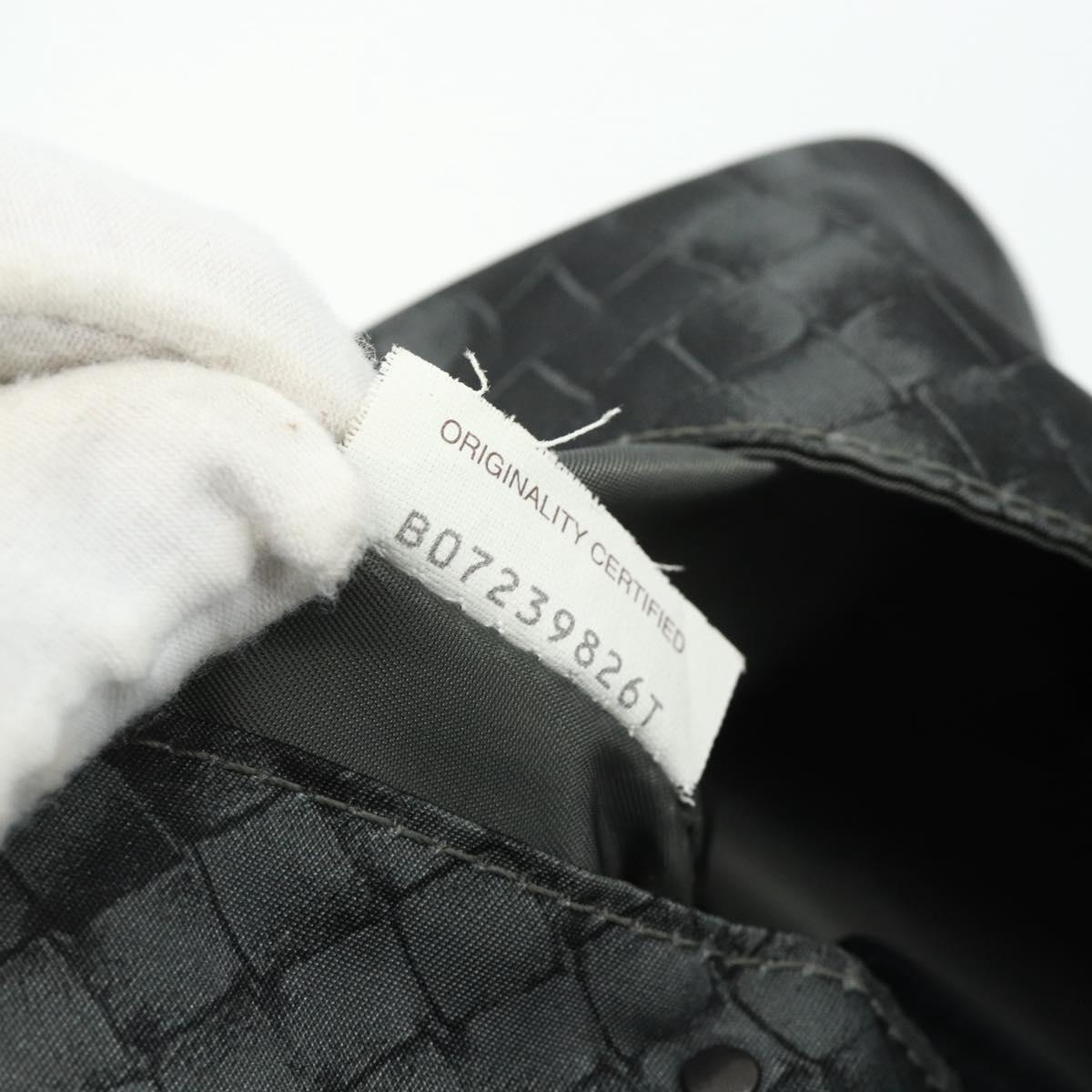 BOTTEGA VENETA INTRECCIATO Print Tote Bag Nylon Gray Auth ep14142A