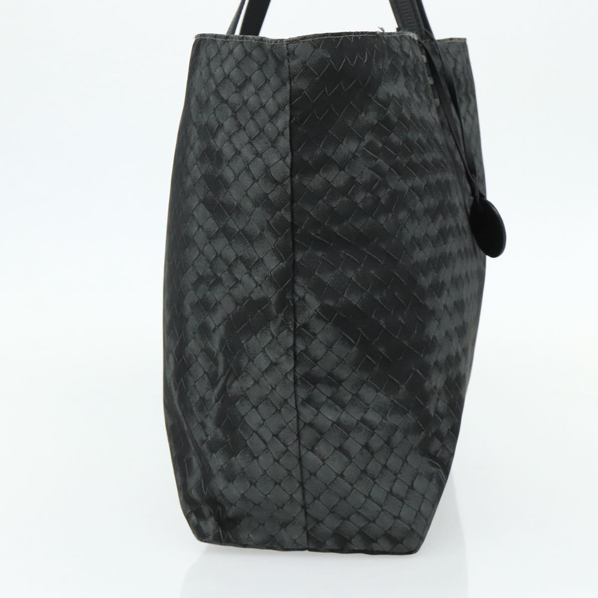 BOTTEGA VENETA INTRECCIATO Print Tote Bag Nylon Gray Auth ep14142A