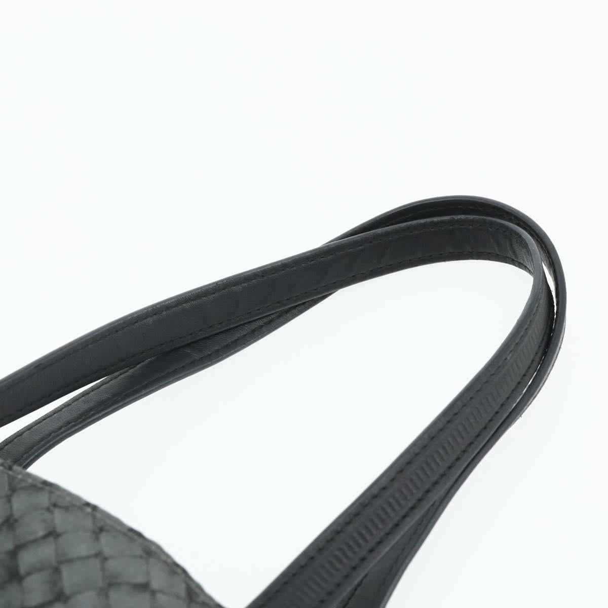 BOTTEGA VENETA INTRECCIATO Print Tote Bag Nylon Gray Auth ep14142A
