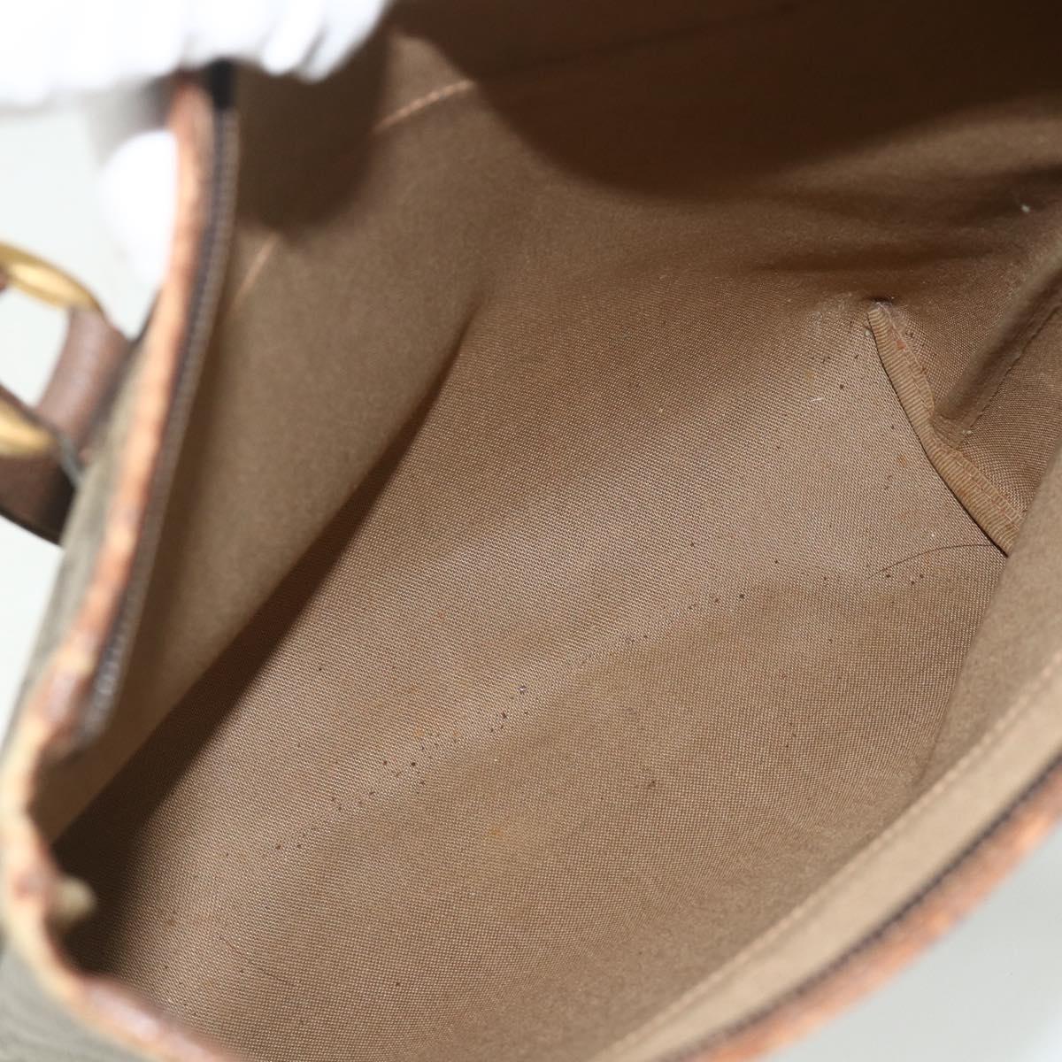 GUCCI GG Supreme Tote Bag PVC Beige Gold Auth ep14152