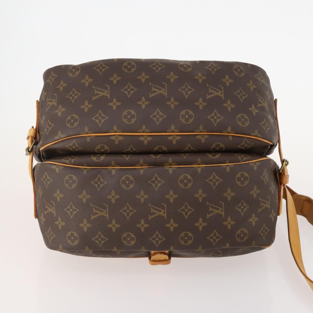 LOUIS VUITTON Monogram Saumur 35 Shoulder Bag M42254 LV Auth ep14166