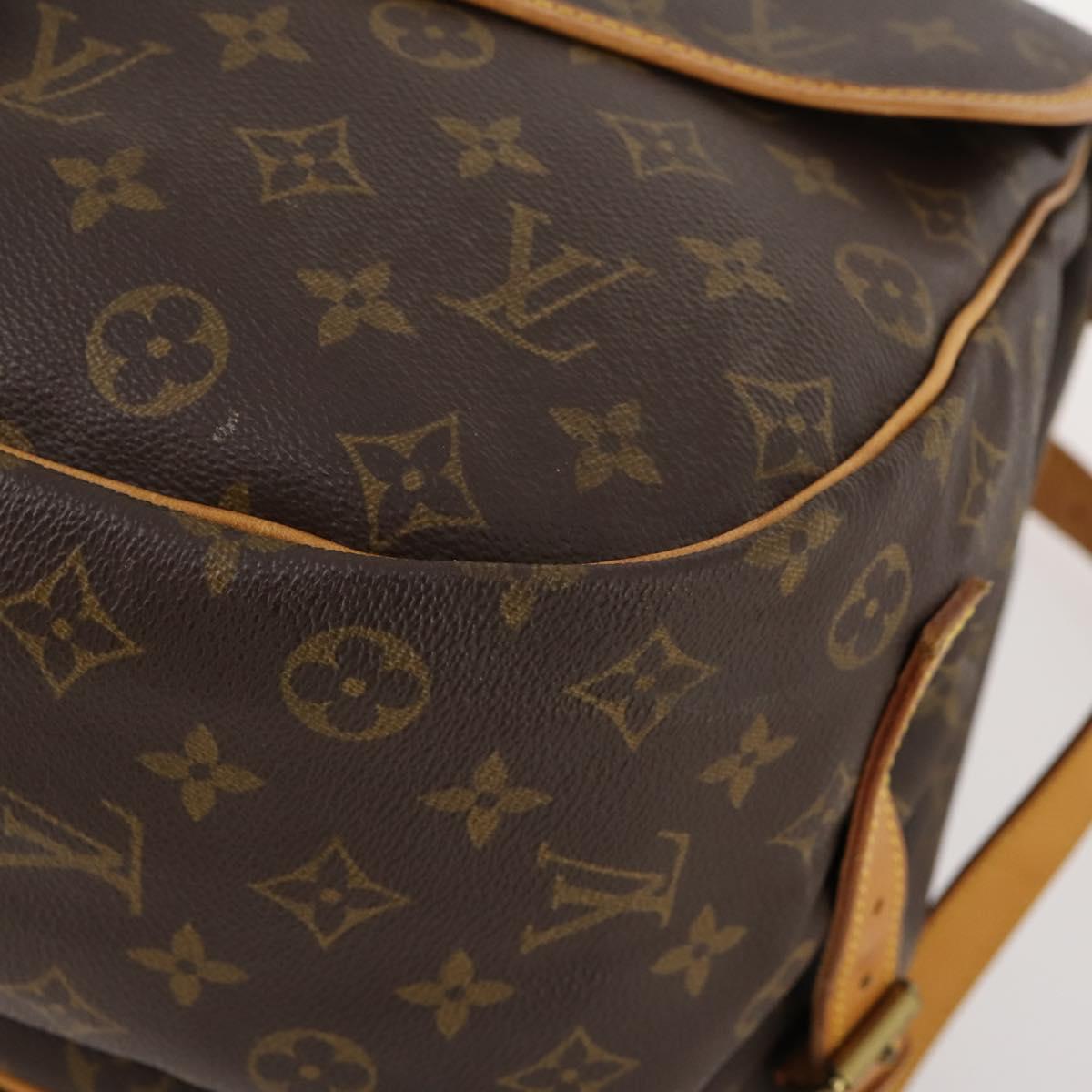 LOUIS VUITTON Monogram Saumur 35 Shoulder Bag M42254 LV Auth ep14166