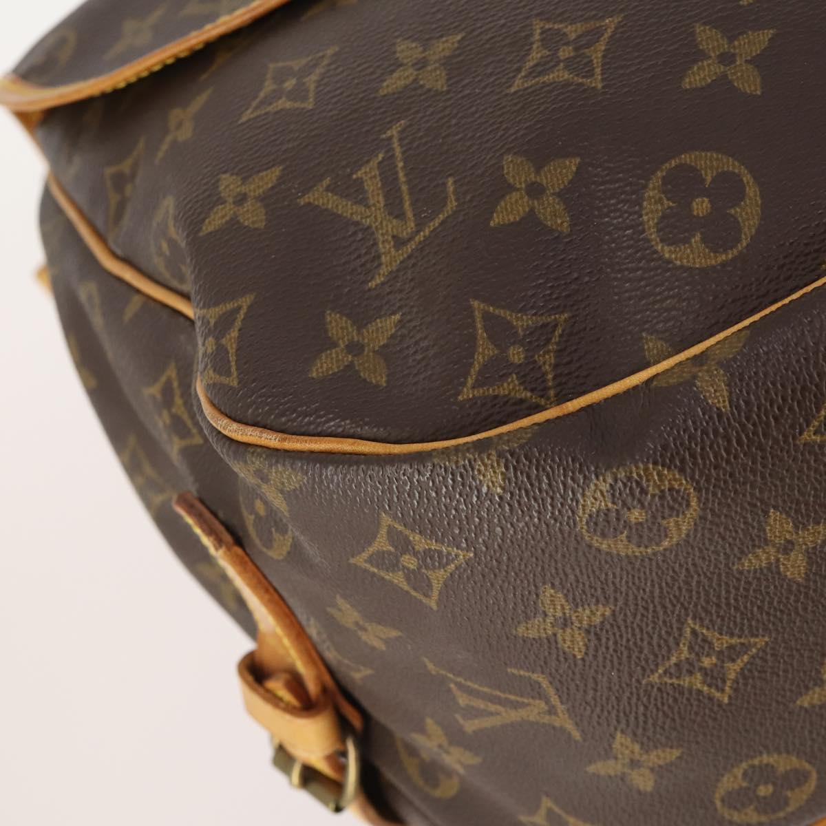 LOUIS VUITTON Monogram Saumur 35 Shoulder Bag M42254 LV Auth ep14166