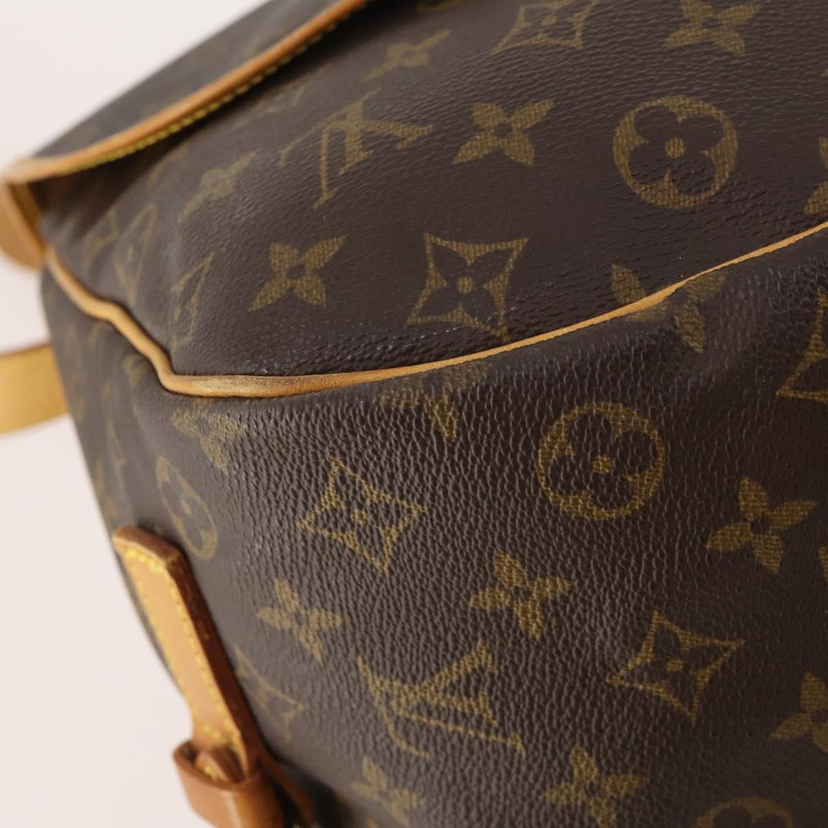 LOUIS VUITTON Monogram Saumur 35 Shoulder Bag M42254 LV Auth ep14166