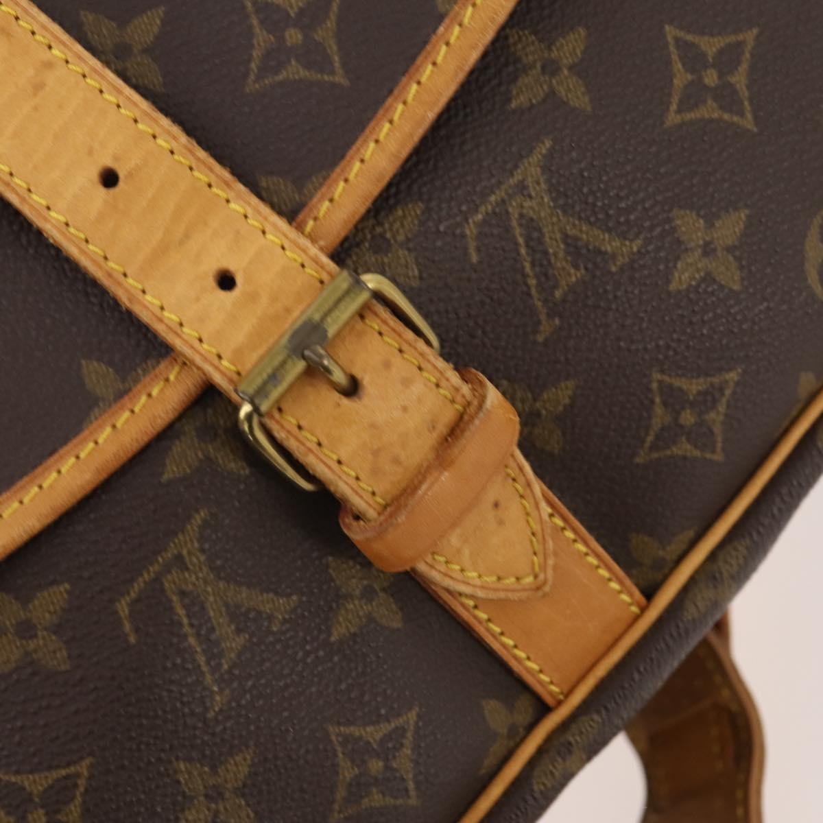 LOUIS VUITTON Monogram Saumur 35 Shoulder Bag M42254 LV Auth ep14166
