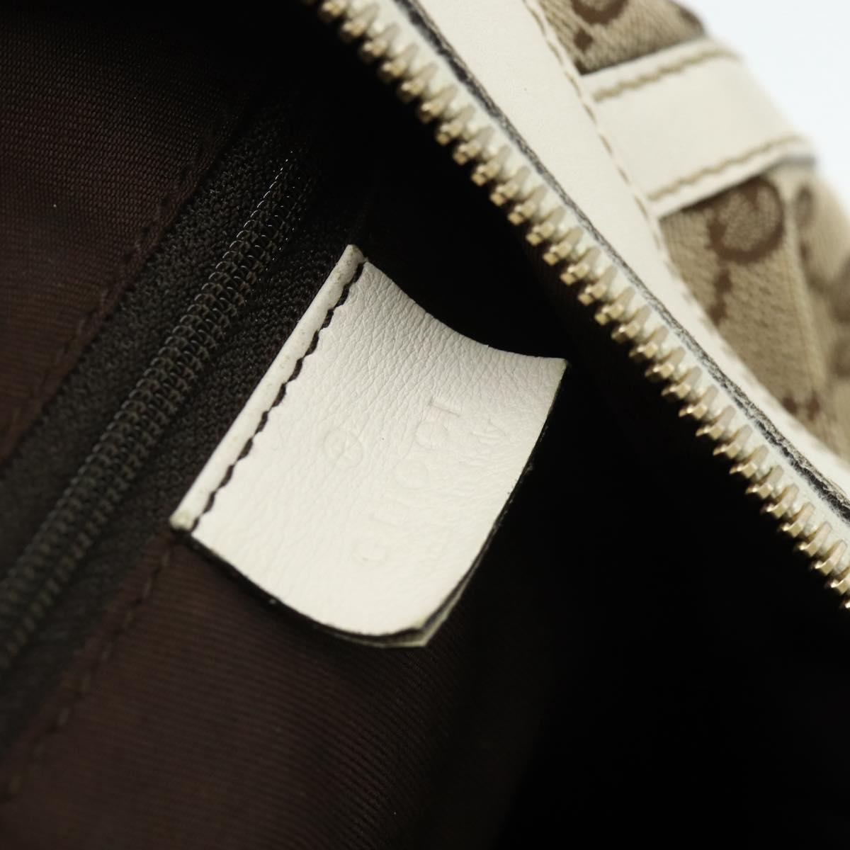 GUCCI GG Canvas Abbey Shoulder Bag Beige Gold 204940 Auth ep14172